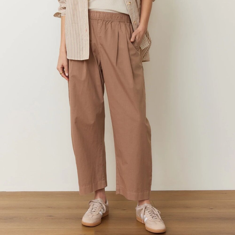 Marine Layer Tan Wide Leg Pants